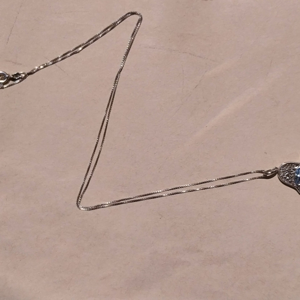 Silver Sterling Necklace & Pendant - Picture 5 of 11
